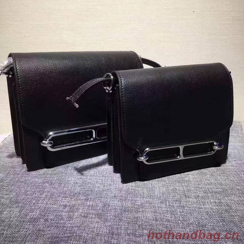 Hermes Calfskin Leather H1519 Black