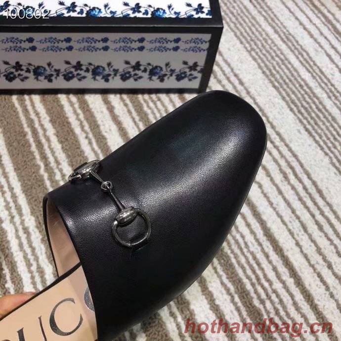 Gucci Princetown leather slipper GG1500BL-2