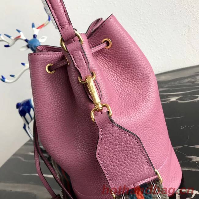 Prada Leather bucket bag 1BE018 rose