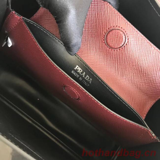 Prada Saffiano original Leather Tote Bag BN2838 Claret