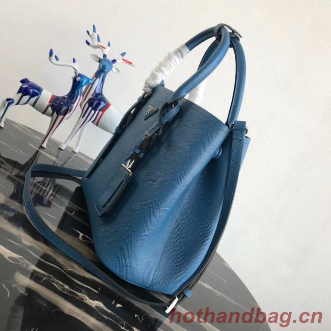 Prada Saffiano original Leather Tote Bag BN2838 blue