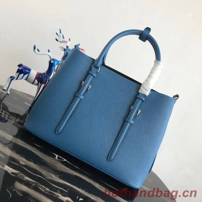 Prada Saffiano original Leather Tote Bag BN2838 blue