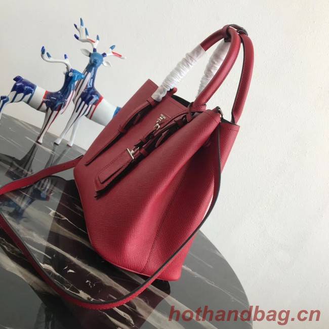 Prada Saffiano original Leather Tote Bag BN2838 red