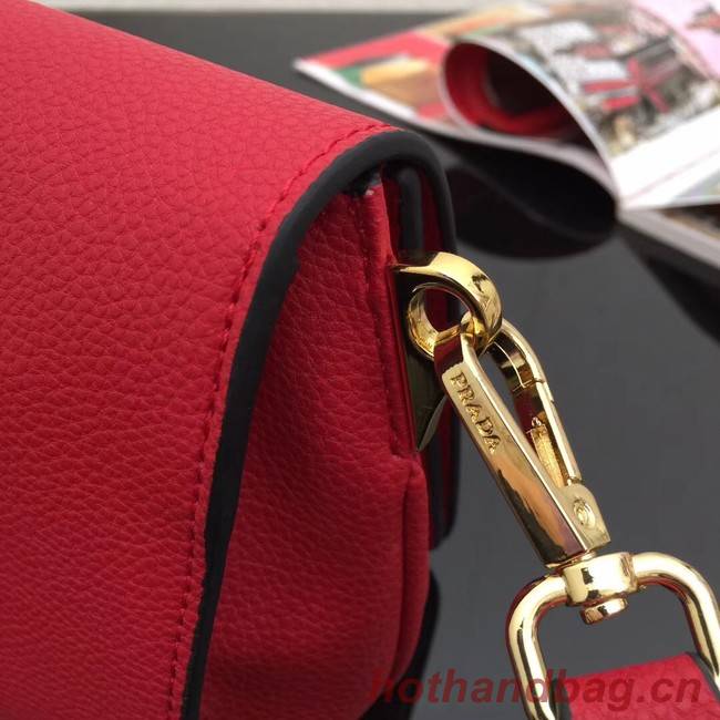 Prada Calf leather shoulder bag 66133 red