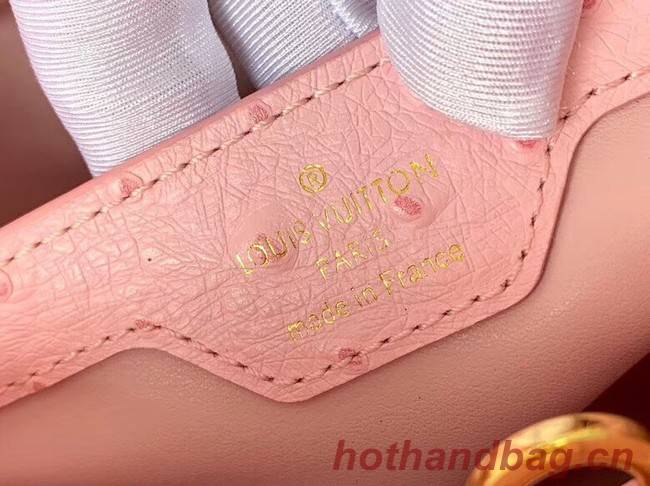 Louis vuitton original Ostrich pattern CAPUCINES BB M94587 Eau de Rose