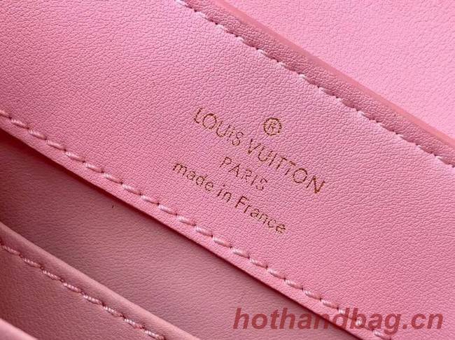 Louis vuitton original Ostrich pattern CAPUCINES Mini M44611 Eau de Rose