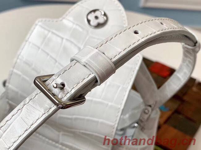 Louis vuitton original crocodile CAPUCINES Mini M93163 cream