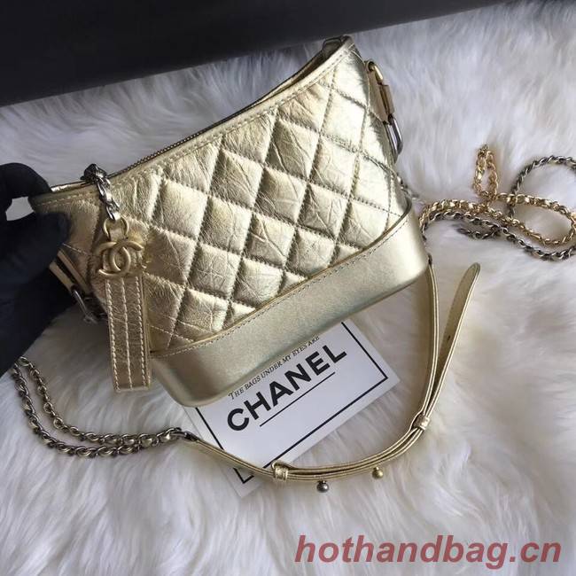 CHANEL GABRIELLE Original Small Hobo Bag A91810 Gold