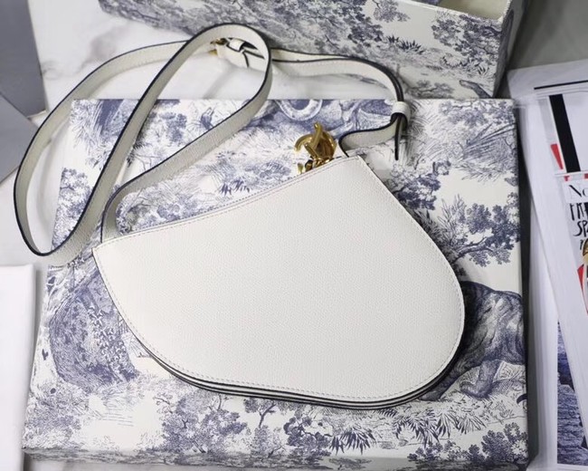 Dior SADDLE CALFSKIN CLUTCH S5642 white