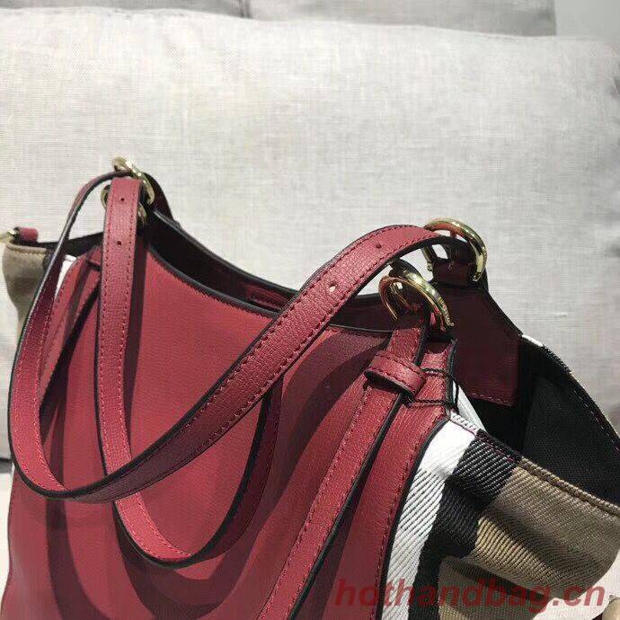 BURBERRY The Canter Original Leather Bag 30291 Burgendy