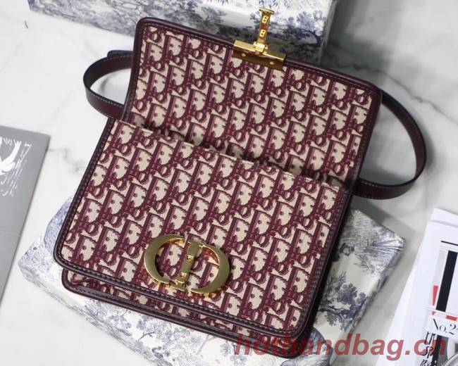 Dior 30 MONTAIGNE DIOR OBLIQUE BAG M9203 burgundy