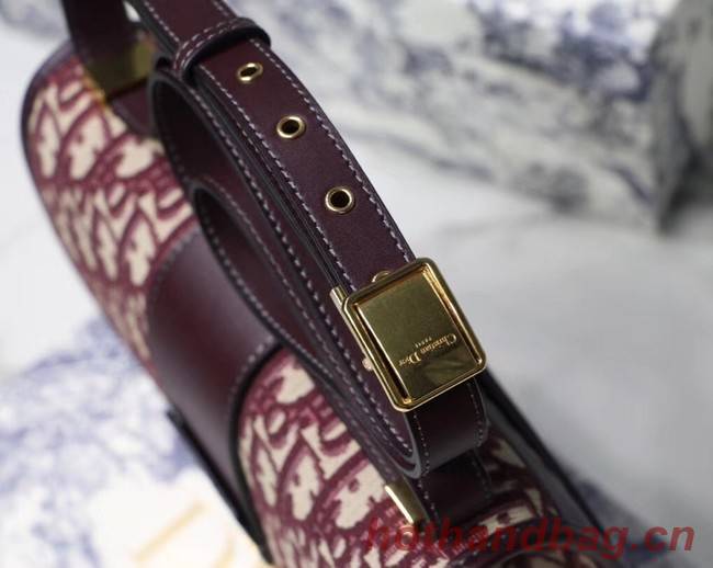 Dior 30 MONTAIGNE DIOR OBLIQUE BAG M9203 burgundy