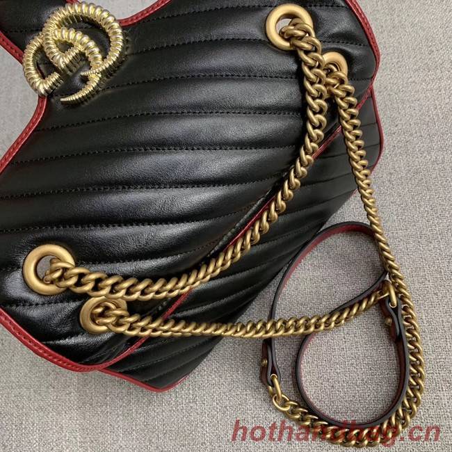 Gucci GG Marmont small shoulder bag 443497 black