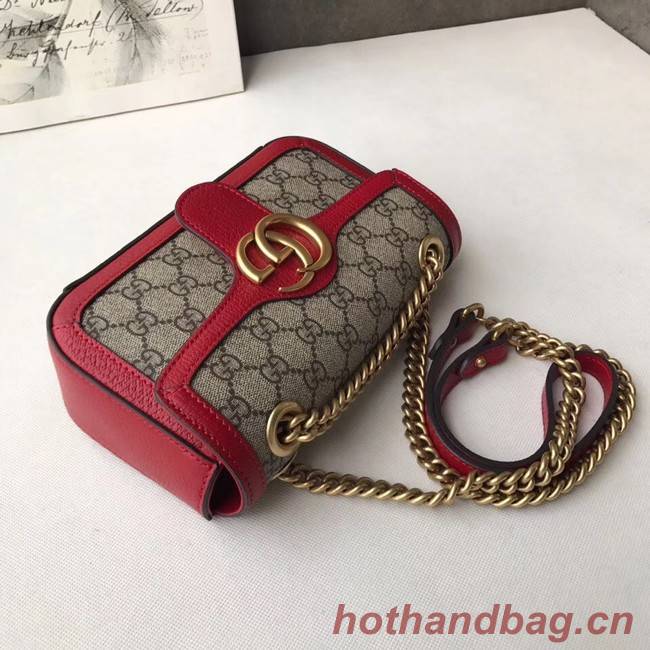 Gucci Ophidia GG Supreme small shoulder bag 446744 red