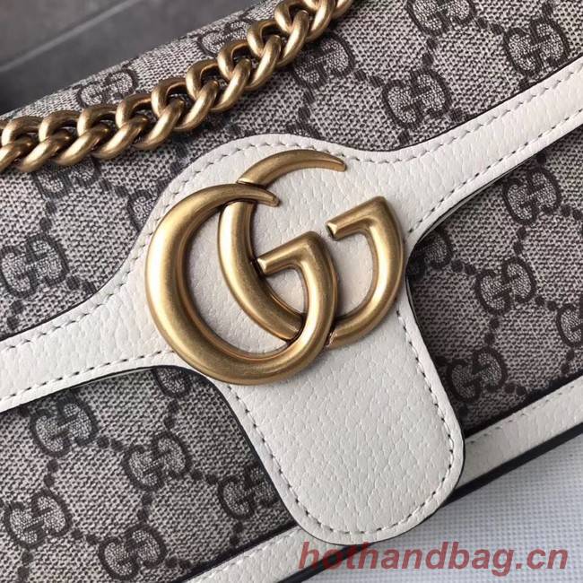 Gucci Ophidia GG Supreme small shoulder bag 446744 white