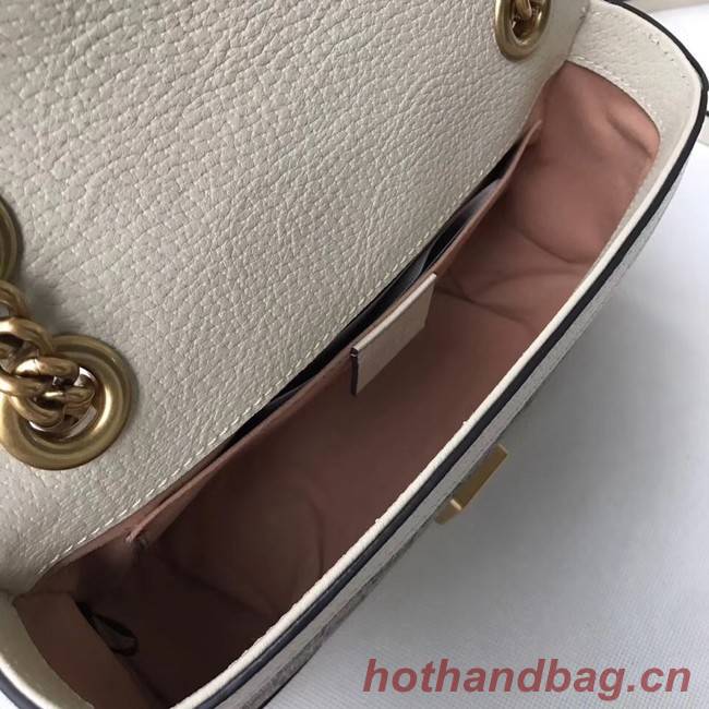 Gucci Ophidia GG Supreme small shoulder bag 446744 white