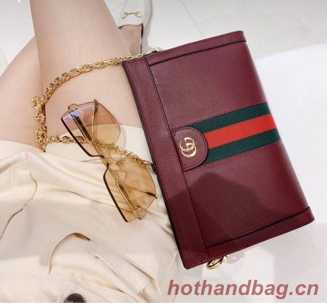 Gucci Ophidia small shoulder bag 503877 Burgundy