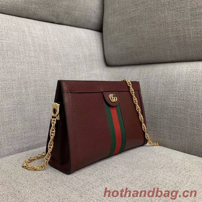 Gucci Ophidia small shoulder bag 503877 Burgundy