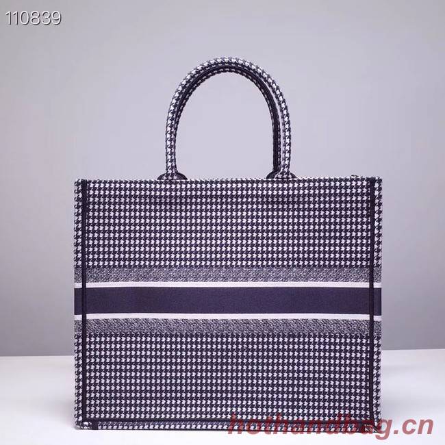 DIOR BOOK TOTE BAG IN EMBROIDERED CANVAS M1286ZJOD