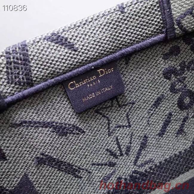 DIOR BOOK TOTE BAG IN EMBROIDERED CANVAS M1286ZJOE