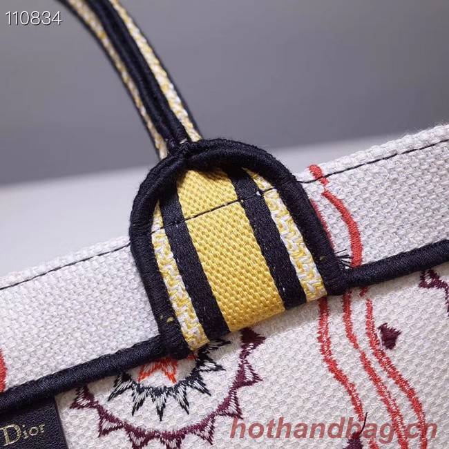 DIOR BOOK TOTE BAG IN EMBROIDERED CANVAS M1286ZJOV