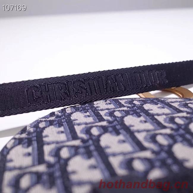 DIOR OBLIQUE SADDLE BELT BAG S5632CTZQ blue