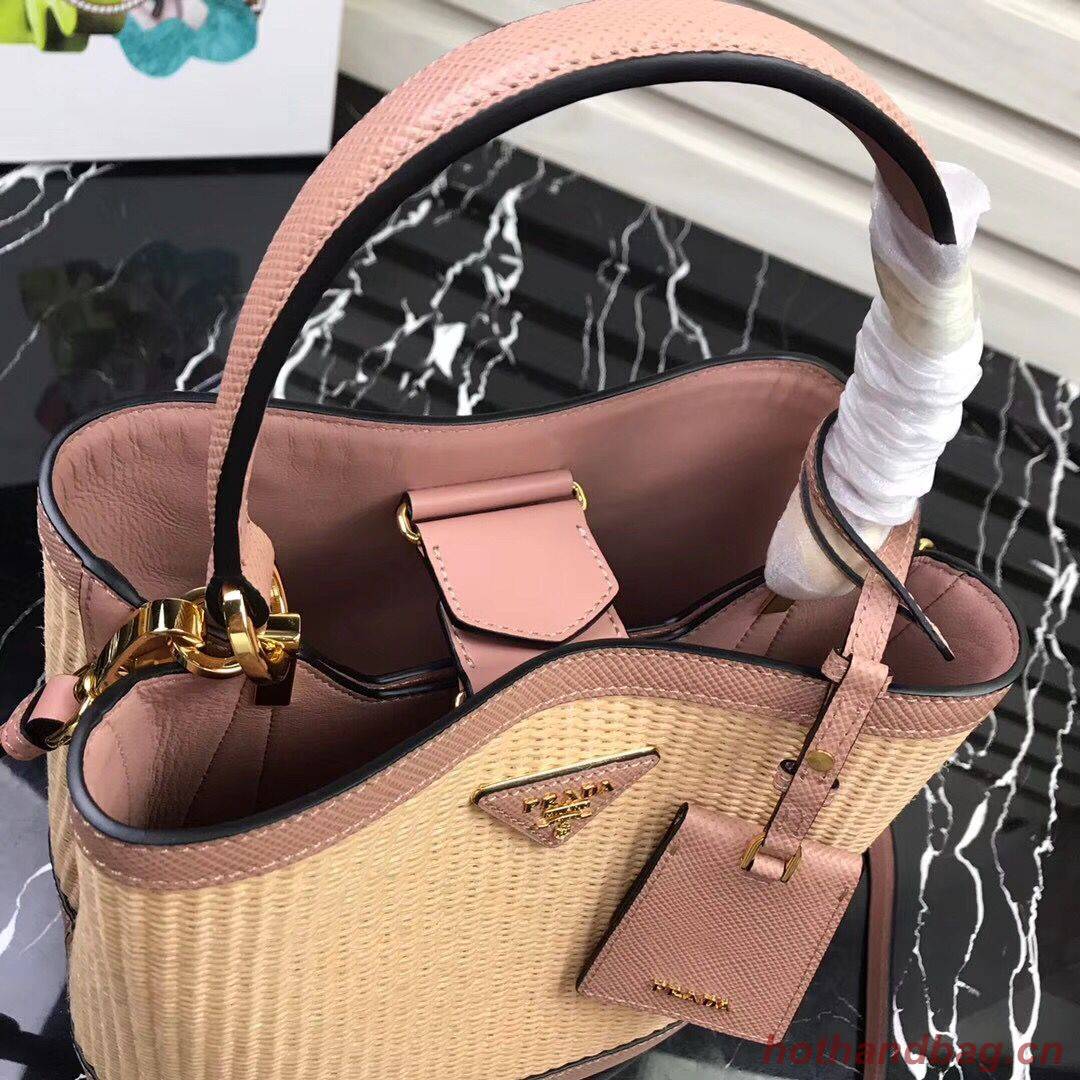 Prada Double Medium bag 1BA210 Pink