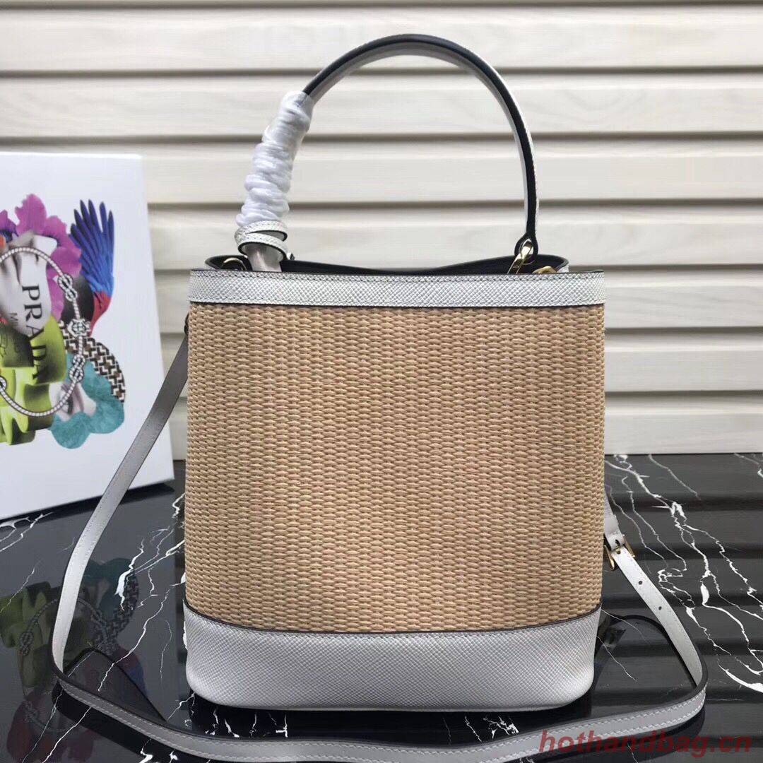 Prada Double Medium bag 1BA210 White