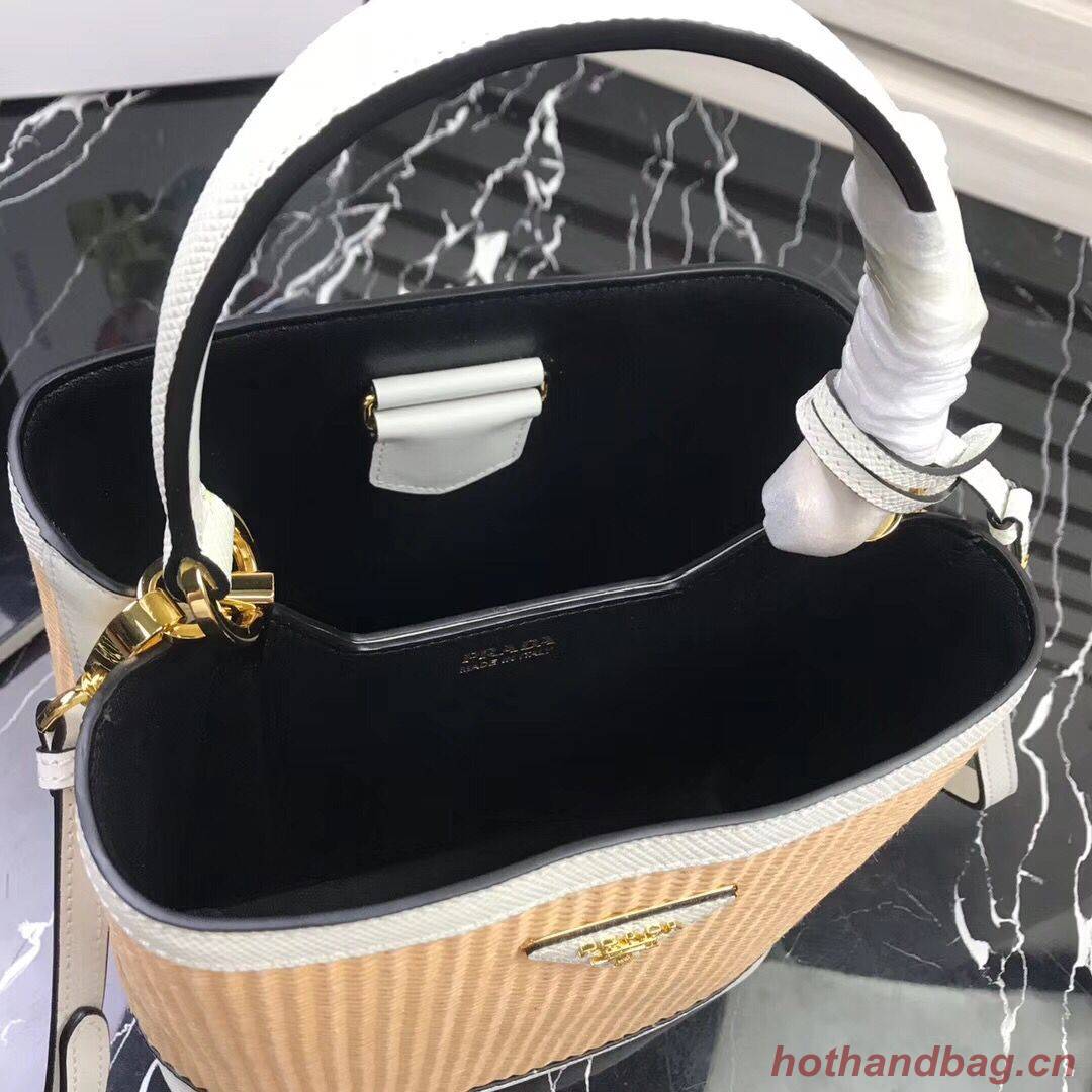 Prada Double Medium bag 1BA210 White