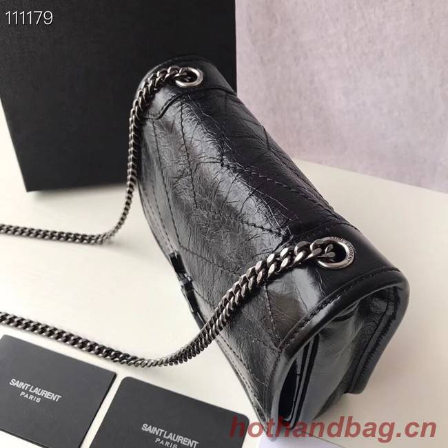 SAINT LAURENT Niki Mini leather shoulder bag 03743 black