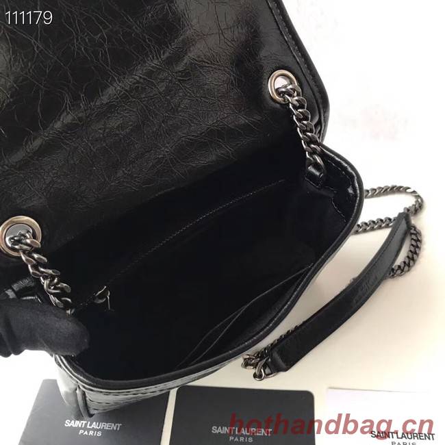 SAINT LAURENT Niki Mini leather shoulder bag 03743 black