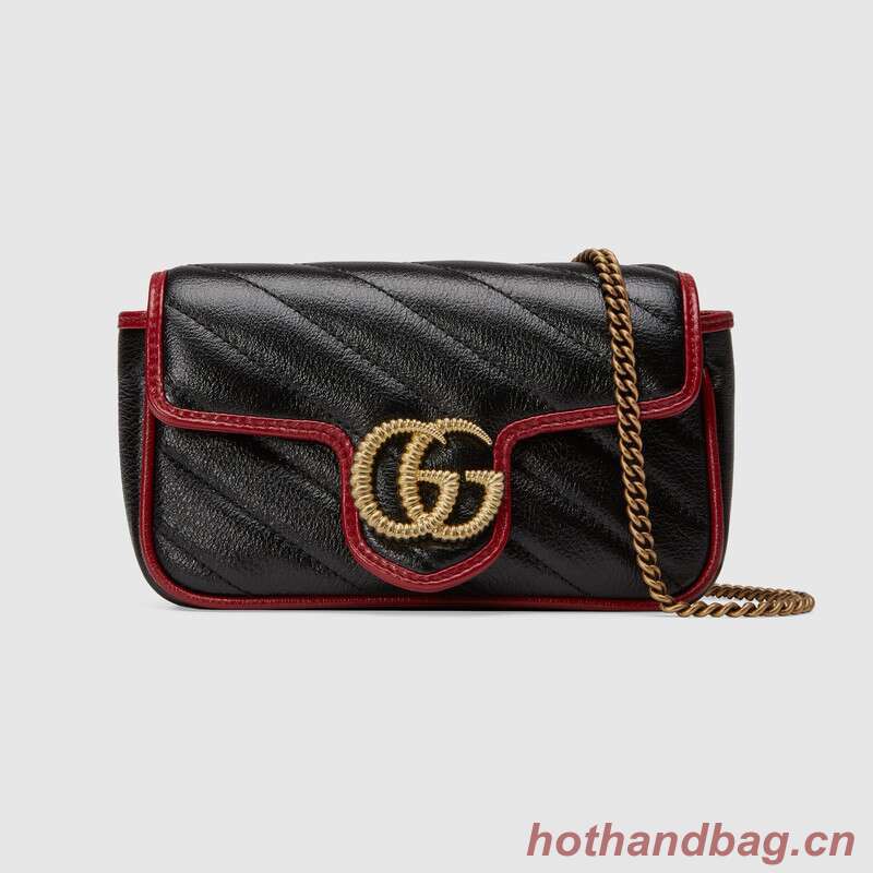 Gucci GG Marmont super mini bag 574969 Black