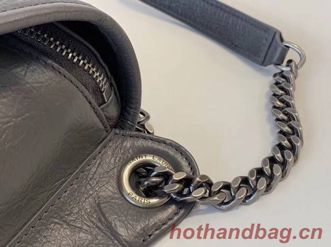 SAINT LAURENT Niki leather belt bag 577124 gey