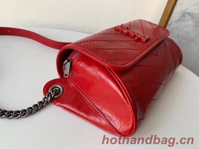 SAINT LAURENT Niki leather belt bag 577124 red