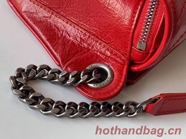 SAINT LAURENT Niki leather belt bag 577124 red