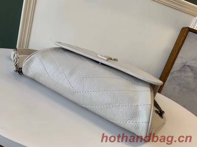 SAINT LAURENT Niki leather belt bag 577124 white