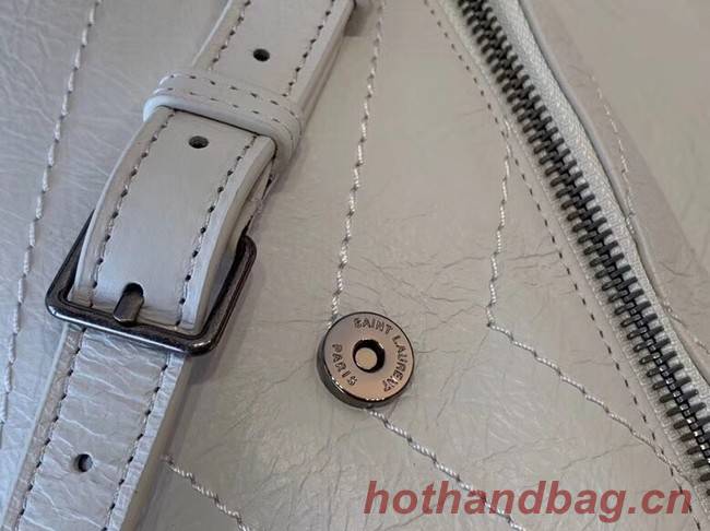 SAINT LAURENT Niki leather belt bag 577124 white