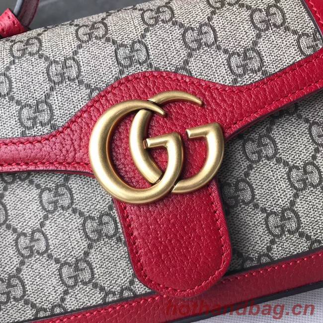 Gucci GG Marmont mini top handle bag 547260 red