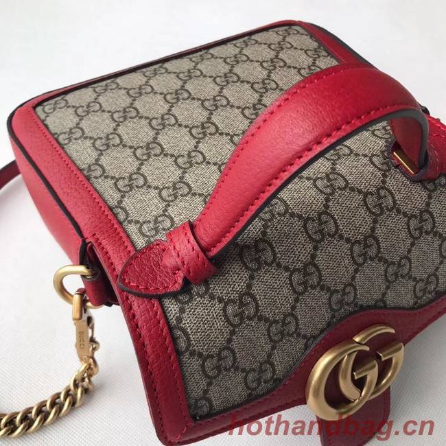 Gucci GG Marmont mini top handle bag 547260 red