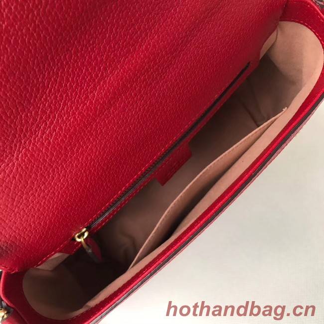 Gucci GG Marmont small top handle bag 498110 red