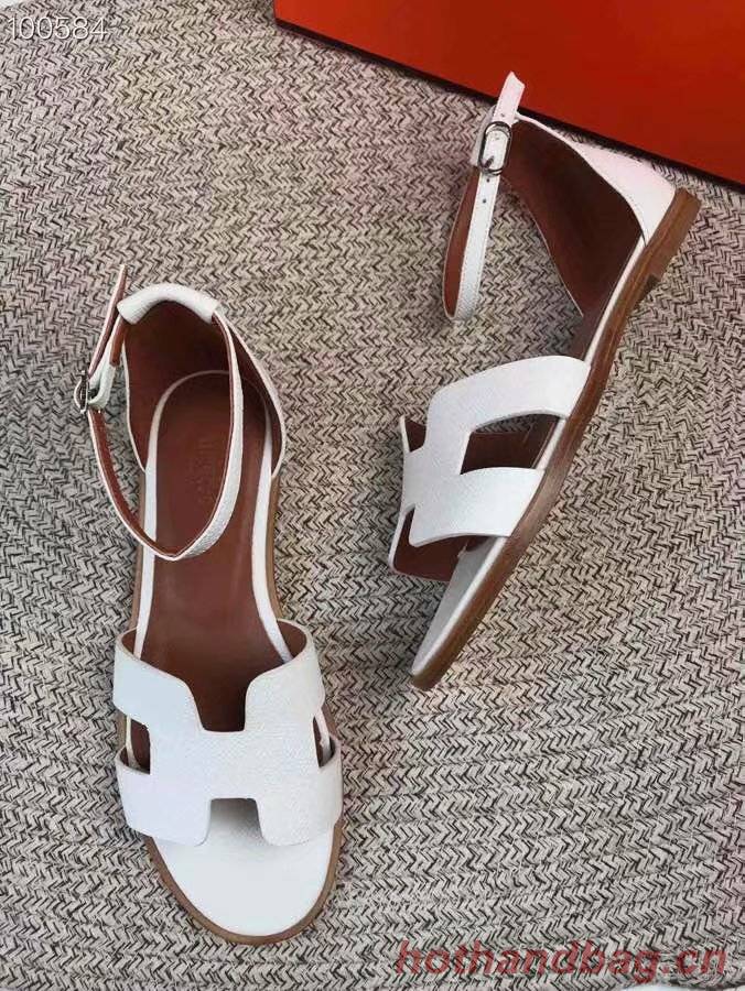 Hermes lady leather Sandals HO844OMF-1