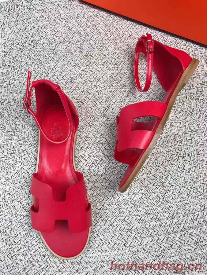 Hermes lady leather Sandals HO844OMF-3