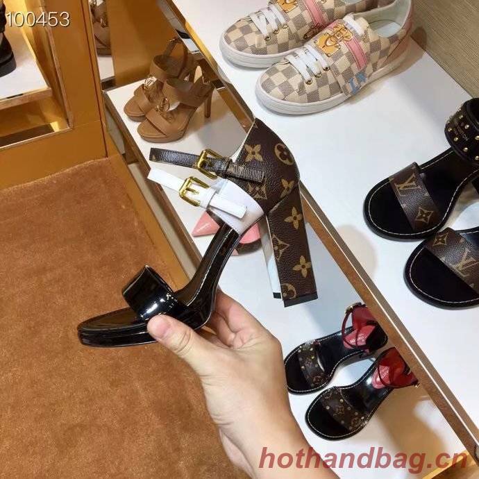 Louis Vuitton lady leather Sandals LV953SY-2 9CM height