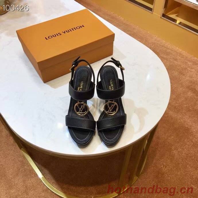 Louis Vuitton lady leather Sandals LV955SY-1 10CM height