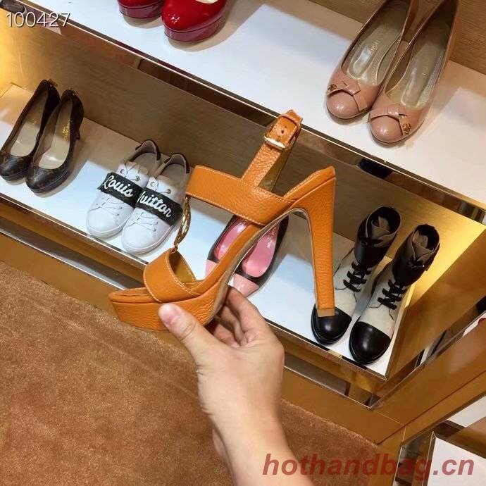 Louis Vuitton lady leather Sandals LV955SY-7 10CM height