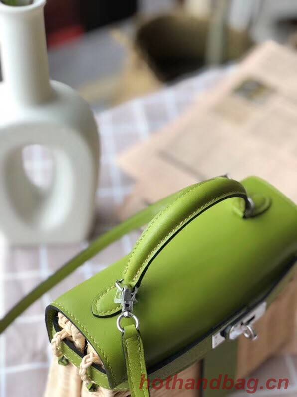 Hermes kelly picnic bag 9810 green