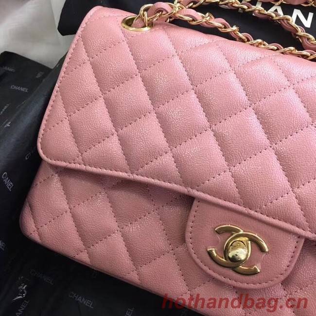 Chanel Calfskin & Gold-Tone Metal A01112 pink