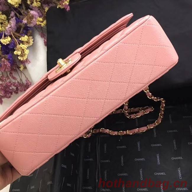 Chanel Calfskin & Gold-Tone Metal A01112 pink