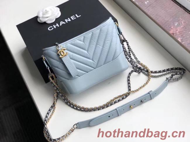 Chanel gabrielle small hobo bag A91810 light blue