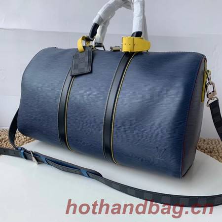 Louis vuitton original KEEPALL BANDOULIERE 50 M55149 blue